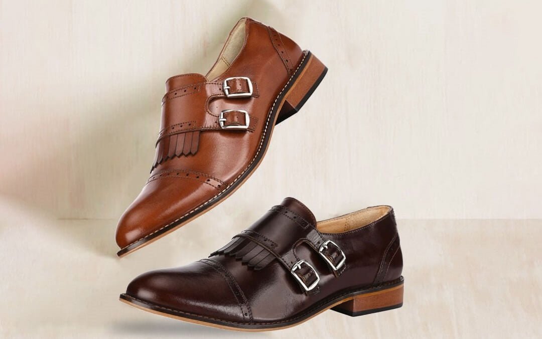 Triple monk clearance strap shoes