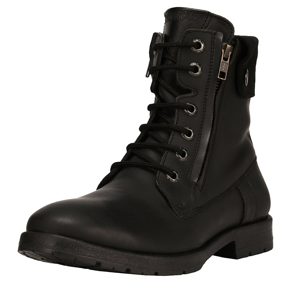 Ankle length black boots on sale