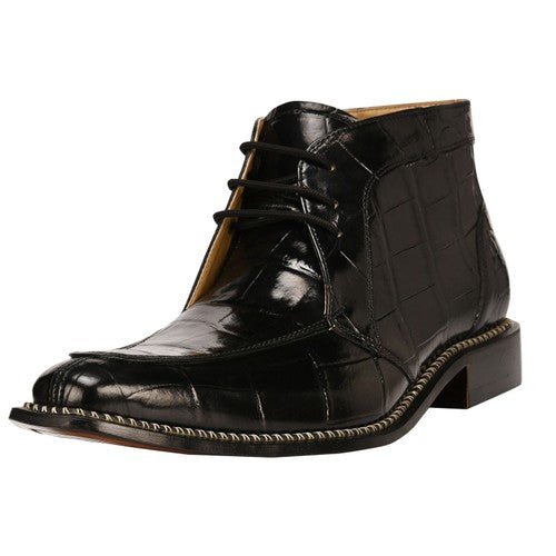 Black lace up dress boots mens on sale