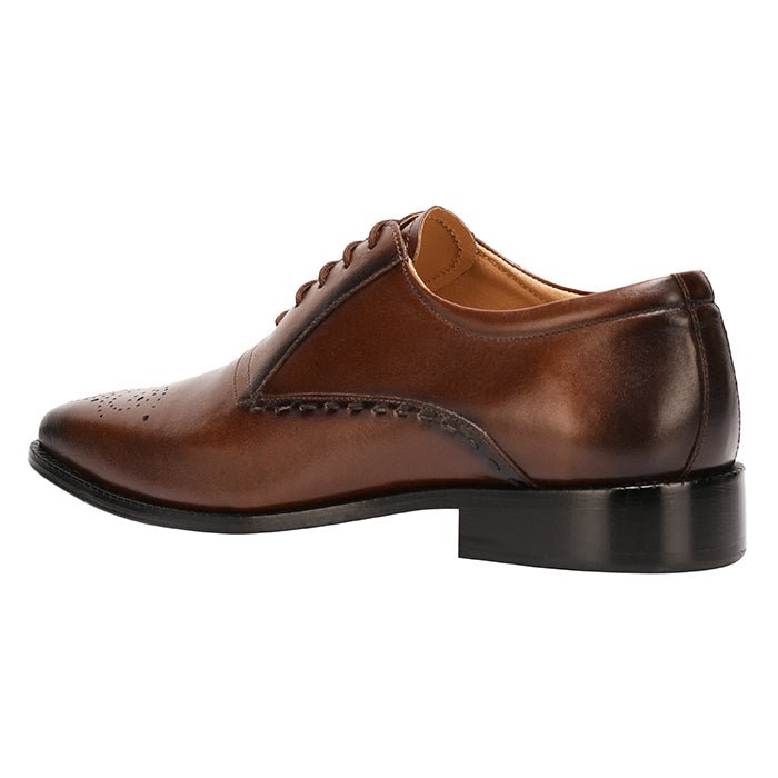 Lush Leather Derby Style Dress Shoes for Men - Brown Color – LIBERTYZENO